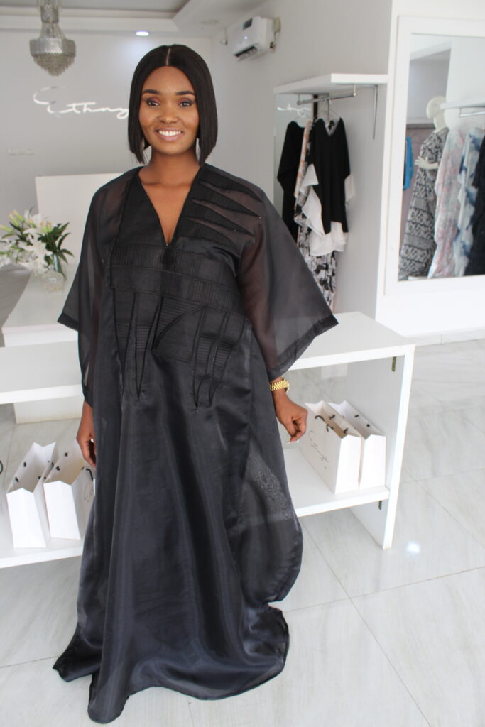 Ibiza Organic Cotton Kaftan Black