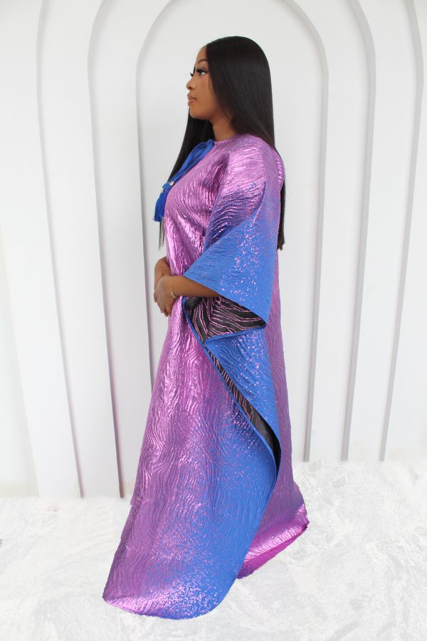 Enewa Brocade Kaftan-Pink/Blue