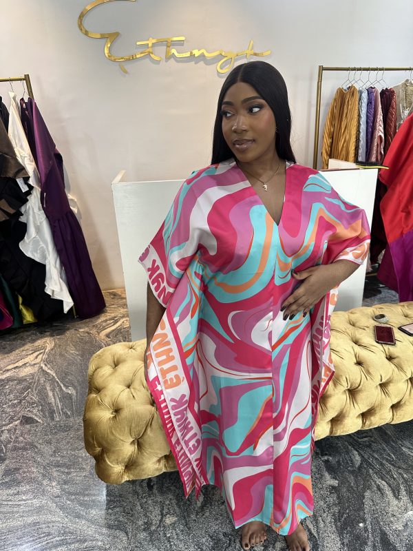 Ethnyk Vaca Kaftan - Pink