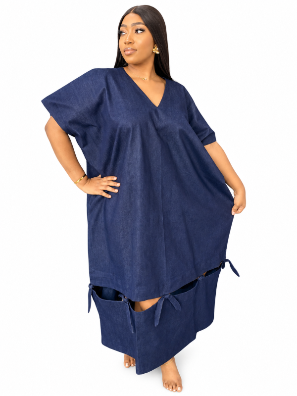Emem Denim Kaftan - Blue