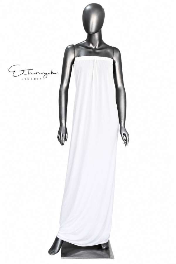 Strapless Long Camisole (Inner)- White