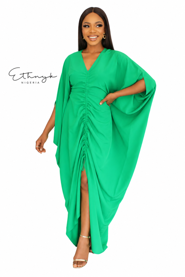 Dayo Crepe Kaftan- Green