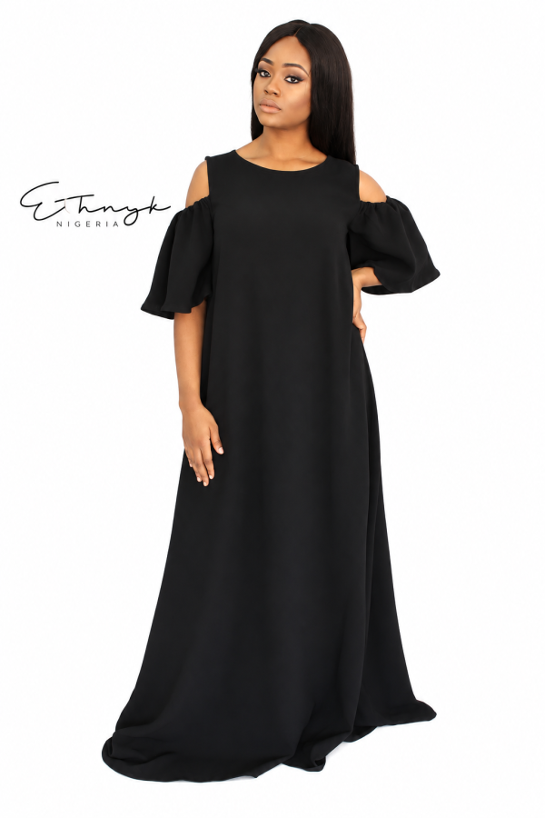 Bambo Maxi Kaftan- Black